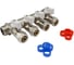 МП коллектор Rvc 3/4 гш-1/2 ш с кранами, 4 выхода (в комплекте ЕК 16x1/2 ) 10884 1