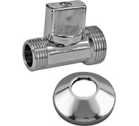 Прямой кран для бытовой техники Rvc (15) 1/2 ш х1/2 ш с отражателем 10102