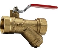 Шаровой кран Rvc (20) 3/4 гг с фильтром ручка 00242