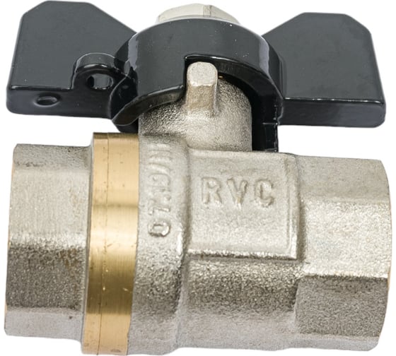 Шаровой кран Rvc (15) 1/2 гг бабочка, черная 10937