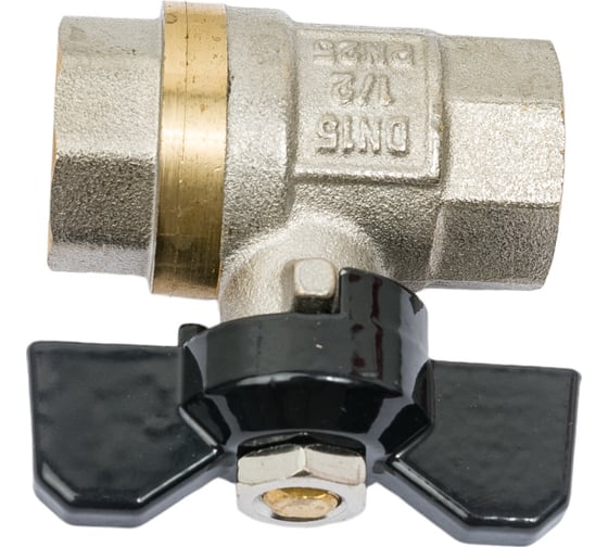 Шаровой кран Rvc (15) 1/2 гг бабочка, черная 10937
