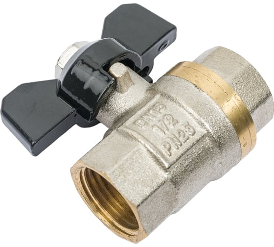Шаровой кран Rvc (15) 1/2 гг бабочка, черная 10937