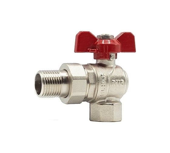 Шаровой кран Rvc (15) 1/2 гш американка, угловая, бабочка 02630