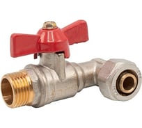 МП Шаровой кран Rvc угловой цанга 16x1/2 ш 17156