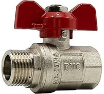 Шаровой кран Rvc (25) 1 гш бабочка 00234