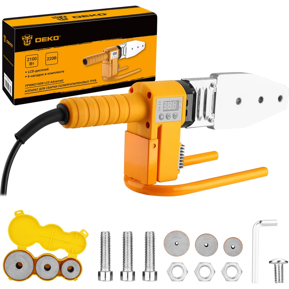 Аппарат для сварки полипропиленовых труб DEKO PPWM2100W LCD Advanced в ...