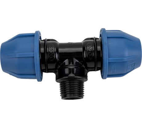 ПНД Тройник Rvc наружная резьба 20x1/2'' UNIO/ 12594