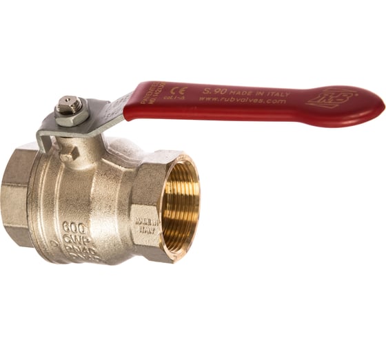 Шаровой кран RuB, 1 1/2" DN40 PN40, ВР-ВР, серия MILANO (S.90), ручка S90H00