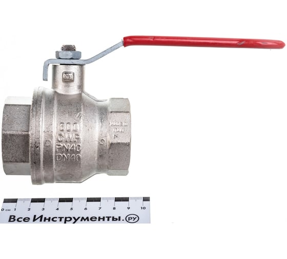 Шаровой кран RuB, 1 1/2" DN40 PN40, ВР-ВР, серия MILANO (S.90), ручка S90H00