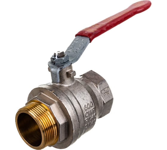 Шаровой кран RuB, 1 1/2" DN40 PN40, ВР-НР, серия MILANO (S.90), ручка S90H20