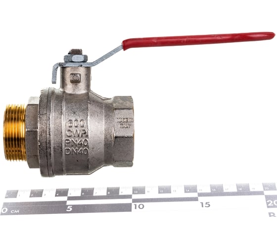 Шаровой кран RuB, 1 1/2" DN40 PN40, ВР-НР, серия MILANO (S.90), ручка S90H20
