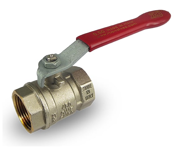 Шаровой кран RuB, 1 1/4" DN32 PN30, ВР-ВР, серия VENEZIA (S.50), ручка S50G00