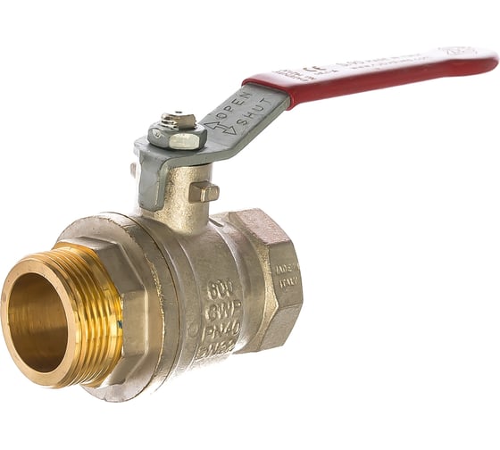 Шаровой кран RuB, 1 1/4" DN32 PN40, ВР-НР, серия MILANO (S.90), ручка S90G20