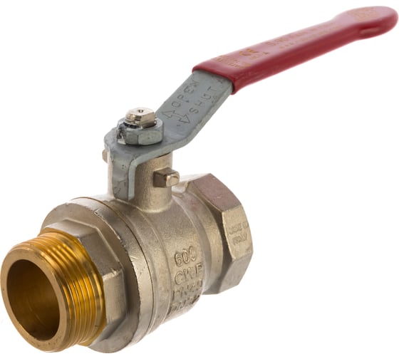 Шаровой кран RuB, 1 1/4" DN32 PN40, ВР-НР, серия MILANO (S.90), ручка S90G20