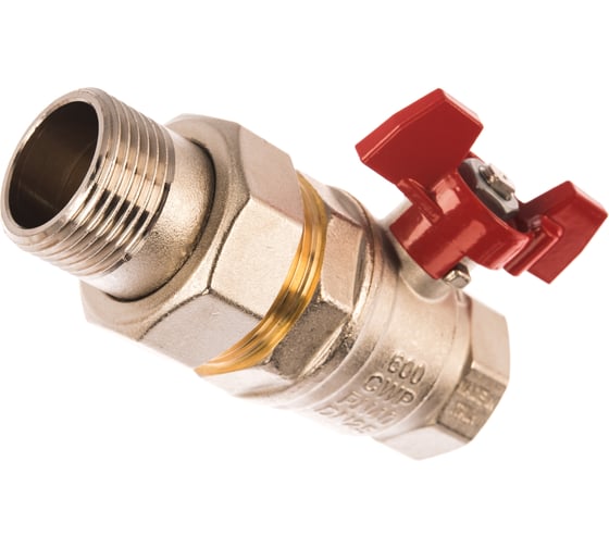 Шаровой кран RuB с накидной гайкой ("американка"), 1" DN25 PN40, серия MILANO (S.90) S90F36