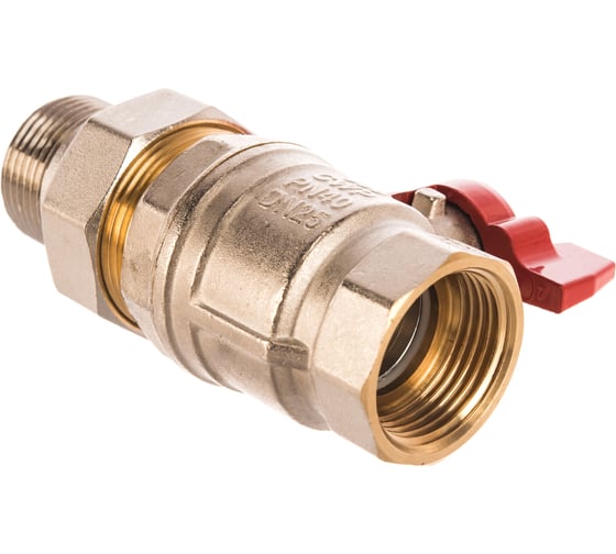 Шаровой кран RuB с накидной гайкой ("американка"), 1" DN25 PN40, серия MILANO (S.90) S90F36