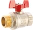 Шаровой кран RuB, 1" DN25 PN40, ВР-НР, серия MILANO (S.90), бабочка S90F26 3