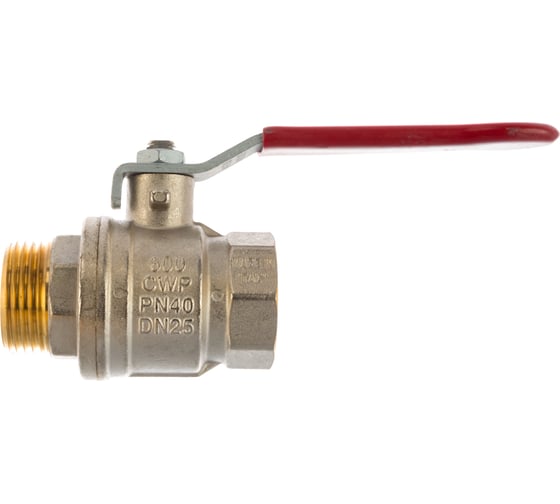 Шаровой кран RuB, 1" DN25 PN40, ВР-НР, серия MILANO (S.90), ручка S90F20
