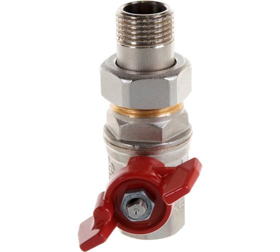 Шаровой кран RuB с накидной гайкой ("американка"), 1/2" DN15 PN40, ВР-ВР, серия MILANO (S.90) S90D36