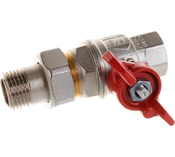 Шаровой кран RuB с накидной гайкой ("американка"), 1/2" DN15 PN40, ВР-ВР, серия MILANO (S.90) S90D36