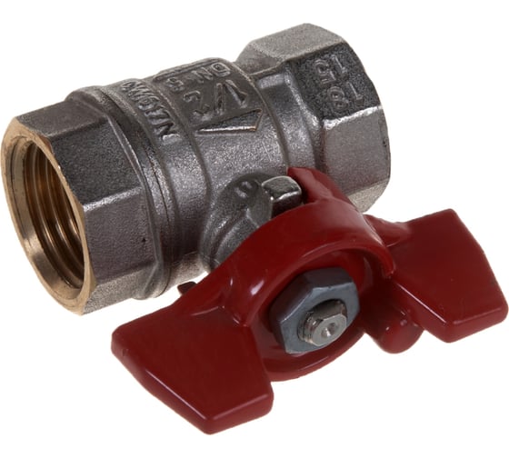 Шаровой кран RuB, 1/2" DN15 PN30, ВР-ВР, серия VENEZIA (S.50), бабочка S50D16