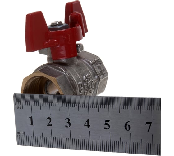 Шаровой кран RuB, 1/2" DN15 PN30, ВР-ВР, серия VENEZIA (S.50), бабочка S50D16