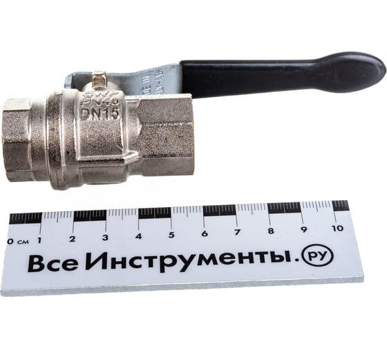 Шаровой кран RuB, 1/2" DN15 PN40, ВР-ВР, серия VERONA (S.85), усиленный, ручка S85D01