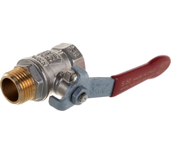 Шаровой кран RuB, 1/2" DN15 PN30, ВР-НР, серия VENEZIA (S.50), ручка S50D20