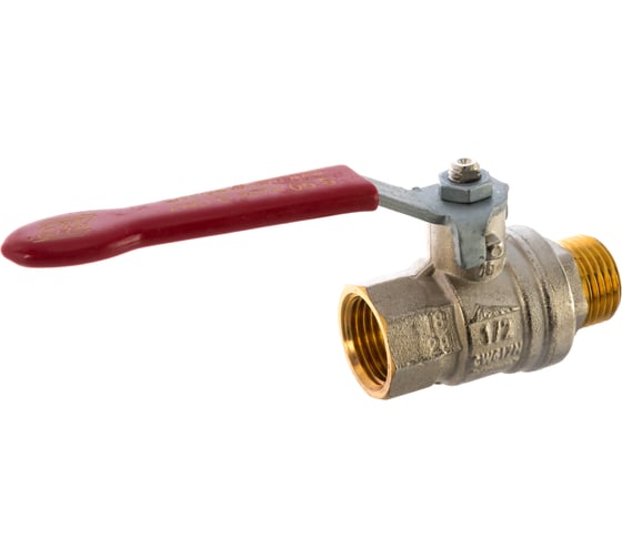 Шаровой кран RuB, 1/2" DN15 PN40, ВР-НР, серия MILANO (S.90), ручка S90D20
