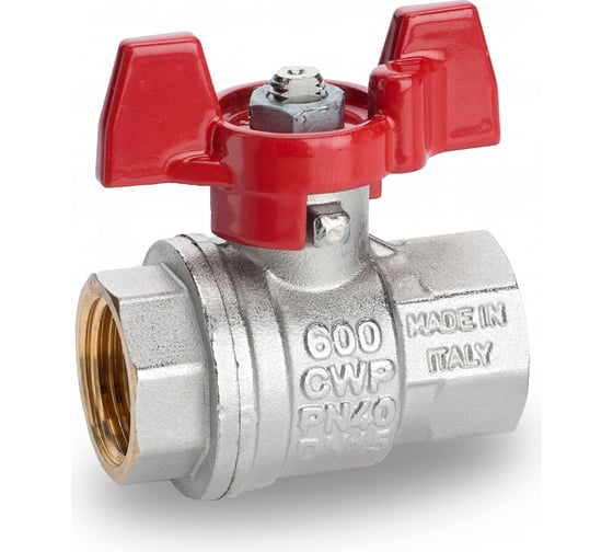 Шаровой кран RuB, 1/4" DN8 PN40, ВР-ВР, серия MILANO (S.90), ручка S90B16