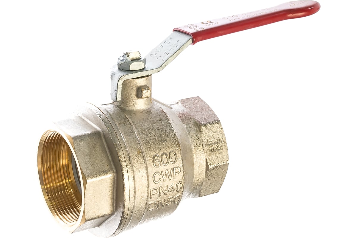 Шаровой кран RuB, 2" DN50 PN40, ВР-ВР, серия MILANO (S.90), ручка ...