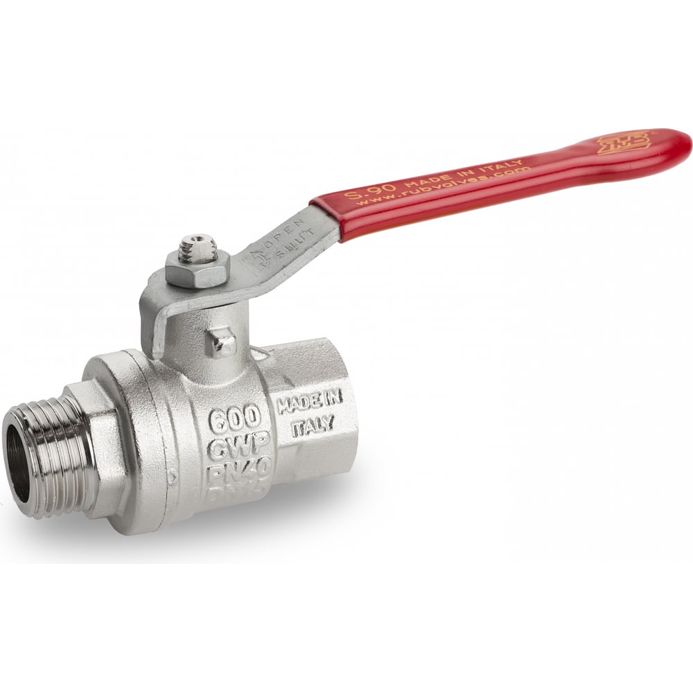 Шаровой кран RuB, 2" DN50 PN40, ВР-НР, серия MILANO (S.90), ручка ...