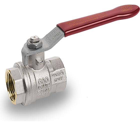 Шаровой кран RuB, 3" DN80 PN30, ВР-ВР, серия MILANO (S.90), ручка S90M00