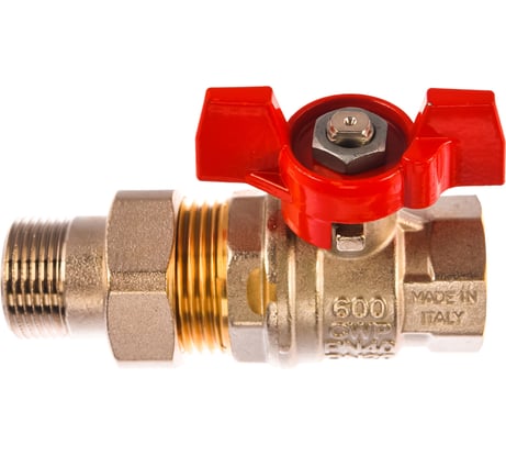 Шаровой кран RuB с накидной гайкой ("американка"), 3/4" DN20 PN40, ВР-ВР, серия MILANO (S.90) S90E36