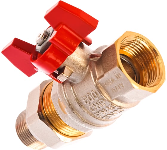 Шаровой кран RuB с накидной гайкой ("американка"), 3/4" DN20 PN40, ВР-ВР, серия MILANO (S.90) S90E36