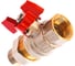 Шаровой кран RuB с накидной гайкой ("американка"), 3/4" DN20 PN40, ВР-ВР, серия MILANO (S.90) S90E36 4