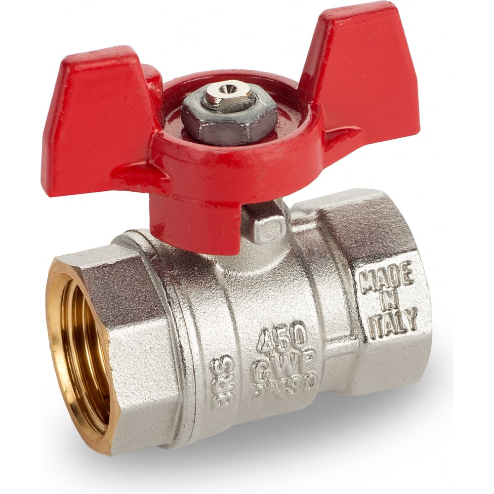 Шаровой кран RuB, 3/4\" DN20 PN30, ВР-ВР, серия VENEZIA (S.50), бабочка ...