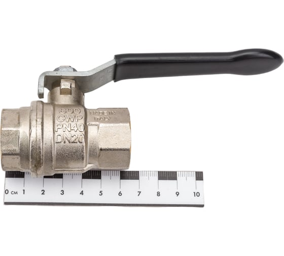 Шаровой кран RuB, 3/4" DN20 PN40, ВР-ВР, серия VERONA (S.85), усиленный, ручка S85E01