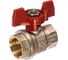 Шаровой кран RuB, 3/4" DN20 PN40, ВР-ВР, серия MILANO (S.90), бабочка S90E16 1
