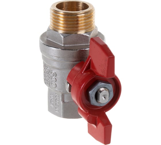 Шаровой кран RuB, 3/4" DN20 PN40, ВР-НР, серия MILANO (S.90), бабочка S90E26
