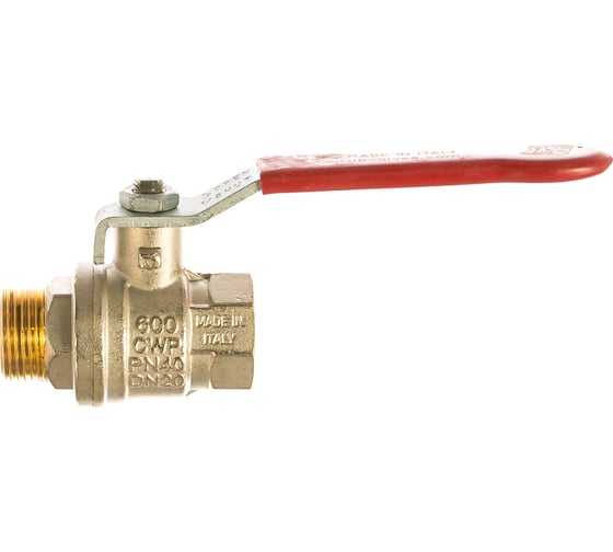 Шаровой кран RuB, 3/4" DN20 PN40, ВР-НР, серия MILANO (S.90), ручка S90E20
