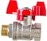Шаровой кран RuB серия MILANO 3/8" DN10 PN40, ВР-НР, (S.90), бабочка S90C26 1