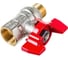 Шаровой кран RuB серия MILANO 3/8" DN10 PN40, ВР-НР, (S.90), бабочка S90C26 2