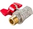 Шаровой кран RuB серия MILANO 3/8" DN10 PN40, ВР-НР, (S.90), бабочка S90C26 3