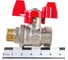Шаровой кран RuB серия MILANO 3/8" DN10 PN40, ВР-НР, (S.90), бабочка S90C26 4