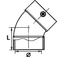 Электросварной отвод 45 SABfuse PN16 PE100 D63 8024063000