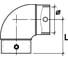 Электросварной отвод 90 SABfuse PN16 PE100 D160 8025160000 2