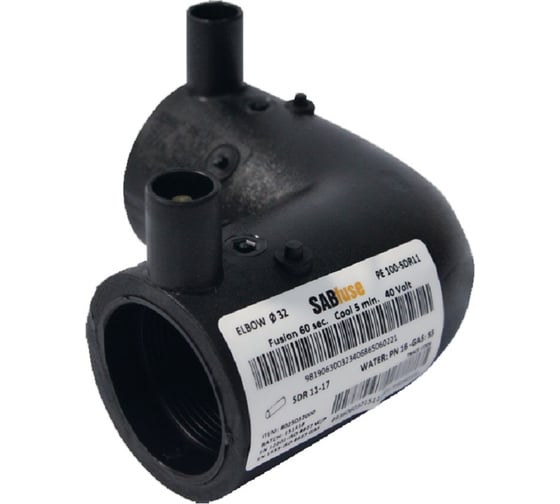 Электросварной отвод 90 SABfuse PN16 PE100 D32 8025032000