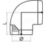 Электросварной отвод 90 SABfuse PN16 PE100 D32 8025032000 3
