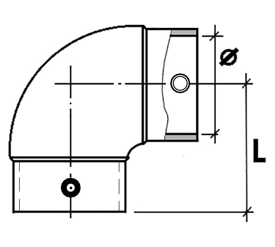 Электросварной отвод 90 SABfuse PN16 PE100 D63 8025063000